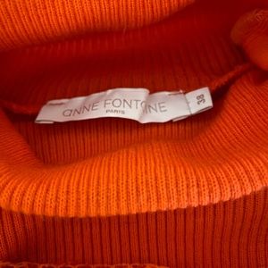 Anne Fontaine Lace Knit Turtleneck